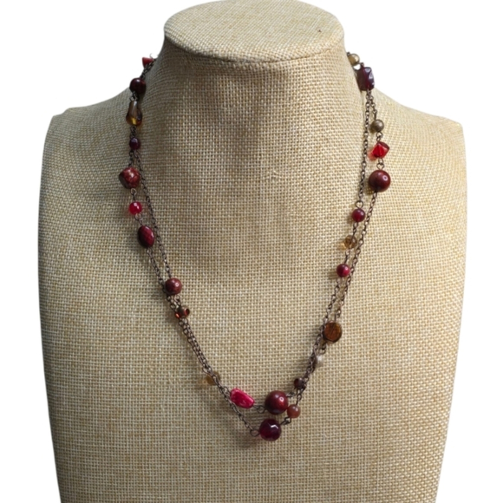 Napier‎ Layered Multi-Color Beaded Necklace